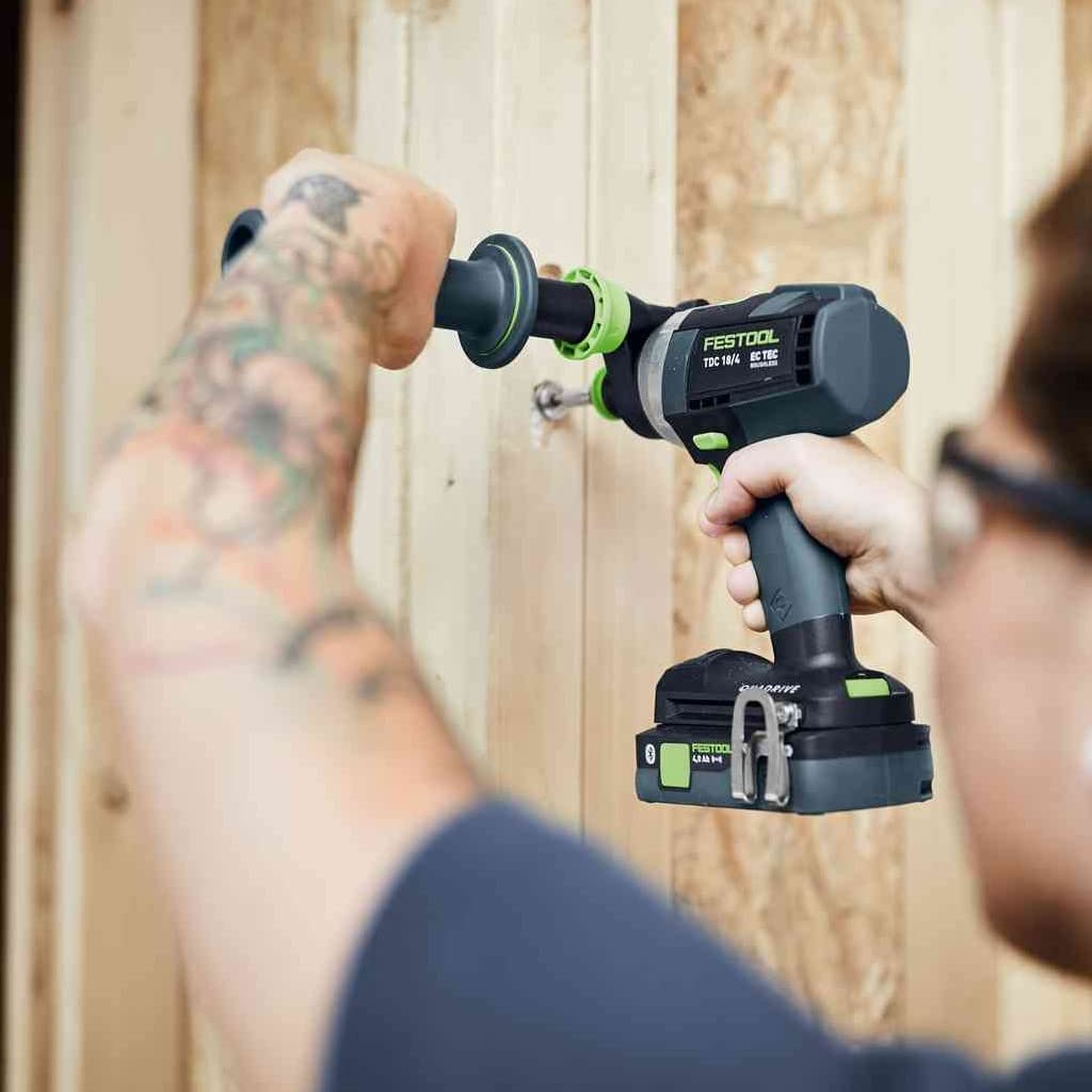 Festool Akku-Bohrschrauber TDC 18/4 QUADRIVE I-Set – inkl. Akkus, Ladegerät, Zubehör im Systainer