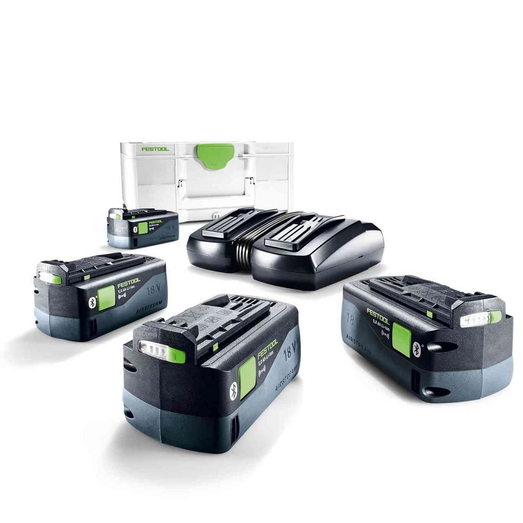 Festool Akku-Absaugmobil CTLC Mini I-Plus CLEANTEC (mit Hauptfilter, SELFCLEAN Filtersack, Saugschlauch, Sauger-Fernbedienung, Energie-Set SYS 18V)