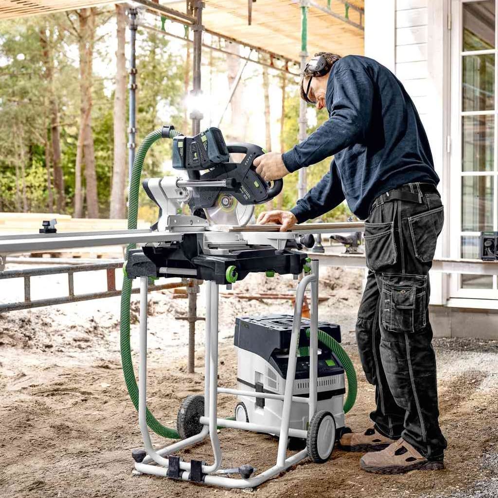 Festool Akku-Absaugmobil CTLC Mini I-Plus CLEANTEC (mit Hauptfilter, SELFCLEAN Filtersack, Saugschlauch, Sauger-Fernbedienung, Energie-Set SYS 18V)