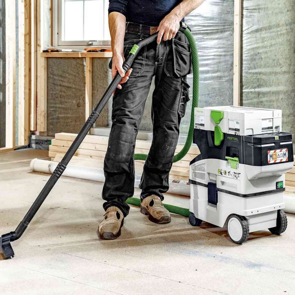 Festool Akku-Absaugmobil CTLC Mini I-Plus CLEANTEC (mit Hauptfilter, SELFCLEAN Filtersack, Saugschlauch, Sauger-Fernbedienung, Energie-Set SYS 18V)