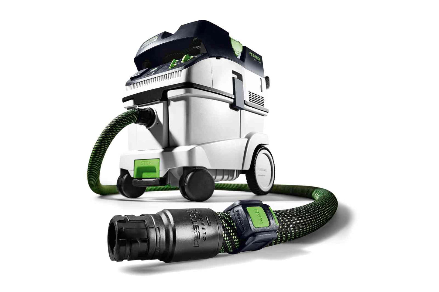 Festool Absaugmobil CTM 36 E CLEANTEC (mit Hauptfilter, SELFCLEAN Filtersack, Saugschlauch glatt Ø 27/32 x 3,5 m, Verschlussdeckel für Ansaugstutzen)