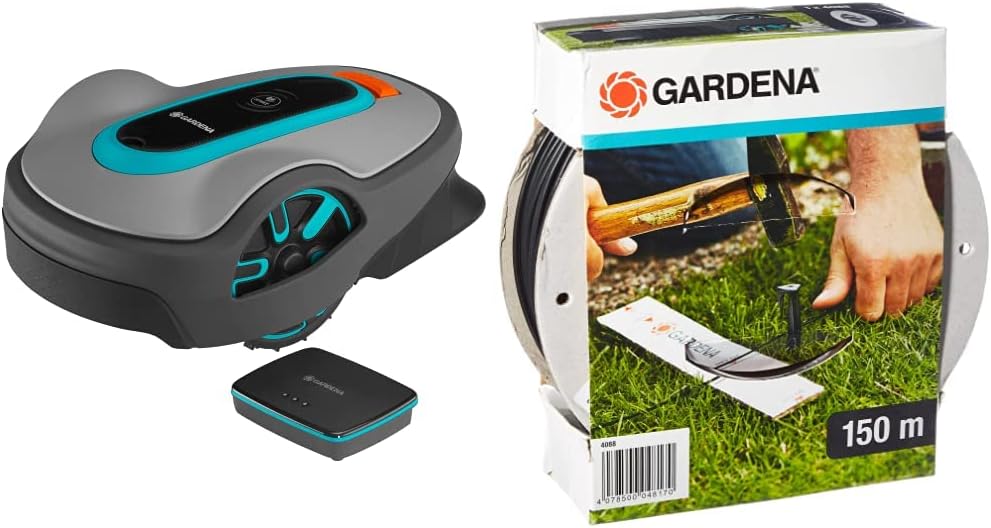 Gardena Mähroboter smart SILENO life 750 m² Set: Innovative LONA AI-Technologie, Steuerung per App, SensorControl, für Steigungen bis zu 35 Prozent, inkl. smart Gateway, DE-Version (19701-60)