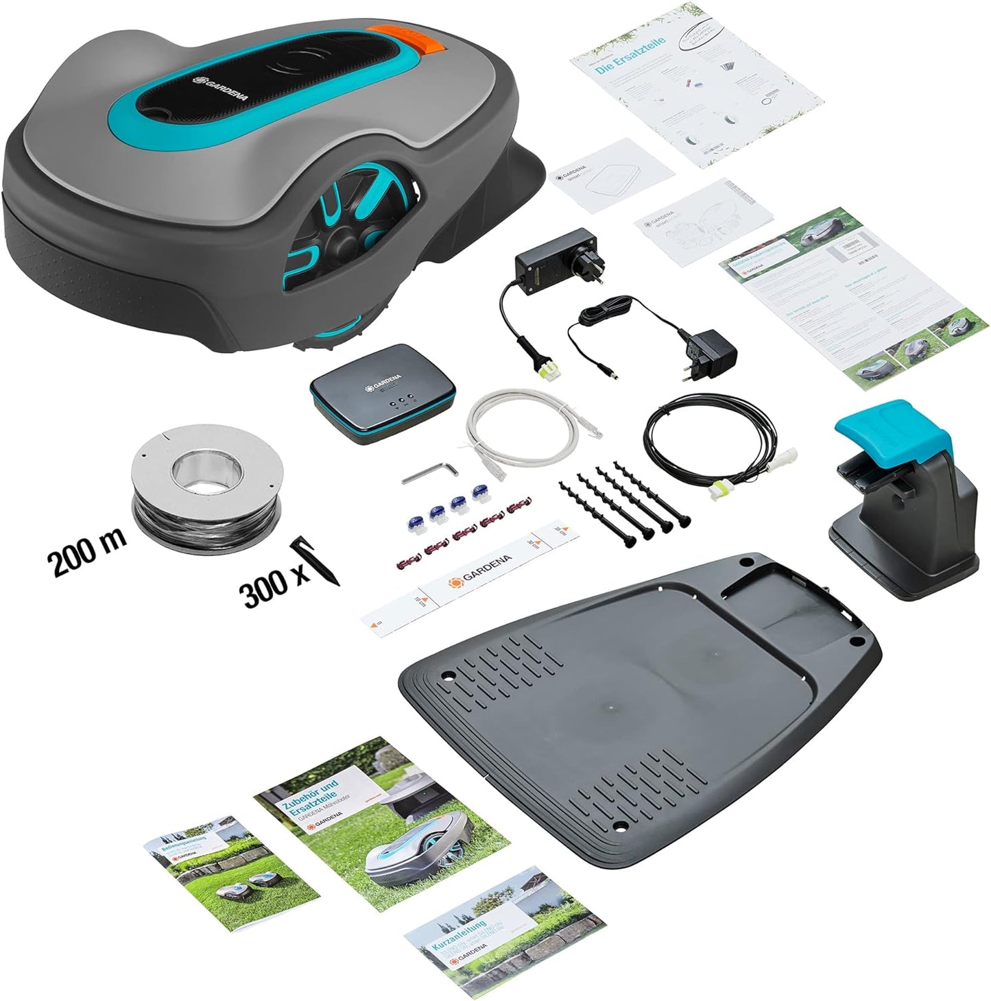 Gardena Mähroboter smart SILENO life 750 m² Set: Innovative LONA AI-Technologie, Steuerung per App, SensorControl, für Steigungen bis zu 35 Prozent, inkl. smart Gateway, DE-Version (19701-60)