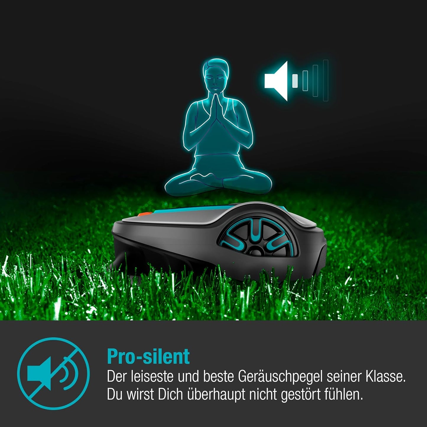 Gardena Mähroboter smart SILENO life 750 m² Set: Innovative LONA AI-Technologie, Steuerung per App, SensorControl, für Steigungen bis zu 35 Prozent, inkl. smart Gateway, DE-Version (19701-60)